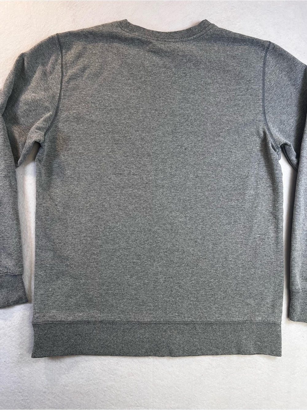 The North Face Men’s Large Gray Crewneck Sweatshirt Logo Patch Fleece Pullover - Picture 5 of 12